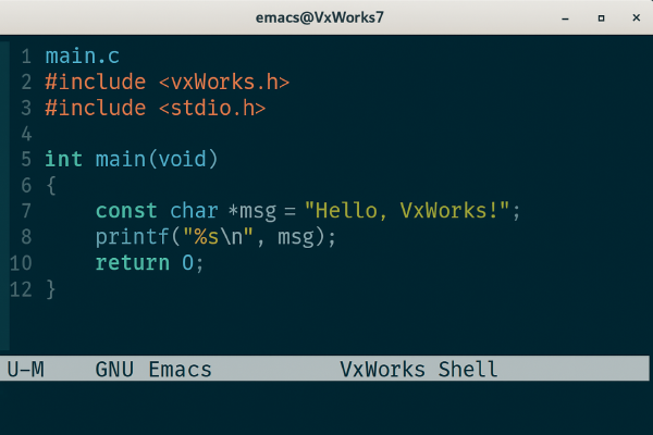 Using Emacs With VxWorks