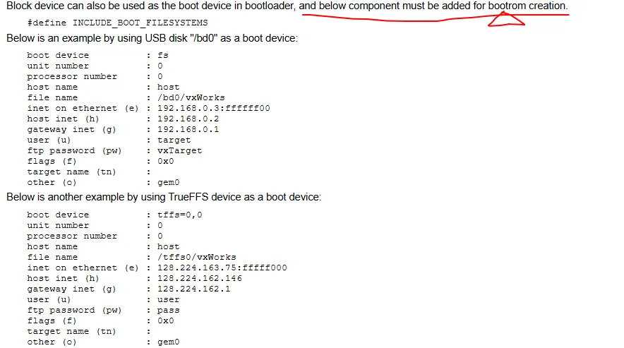 VxWorks Configure SD Card